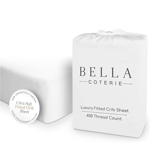 Bella Coterie | Luxury Bamboo Viscose Crib Sheet | Organically Grown