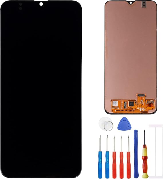 New LCD Screen Compatible with Samsung Galaxy A20 2019 SM-A205 A205F LCD Touch Screen Display Assembly + Tools(Black)