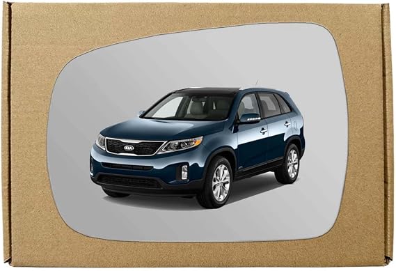 GAPlus Replacement Wing Mirror Glass Compatible with Kia Sorento 2010-2015 Convex Left Passenger Near Side