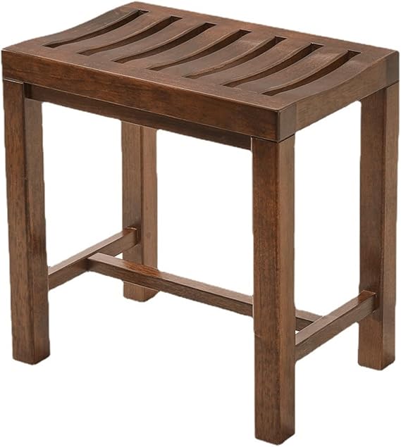 Wooden Short Stool Bathroom Small Wooden Stool Shower Room Adult Tub Seat Slip