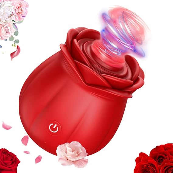 2024 Upgraded Shape Roses 10 Modes Toy Function Handheld Tool Travel Easy Cleaning Birthday Party Gift Red 25Z1640