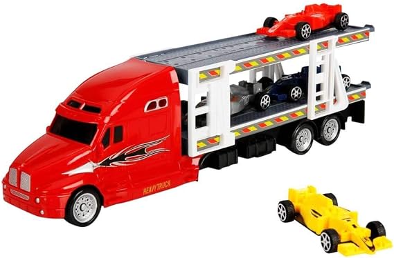 Maxx Wheels 1/48 Transporter 2 Katli 4 Araçli 30Cm.Fr.3R.