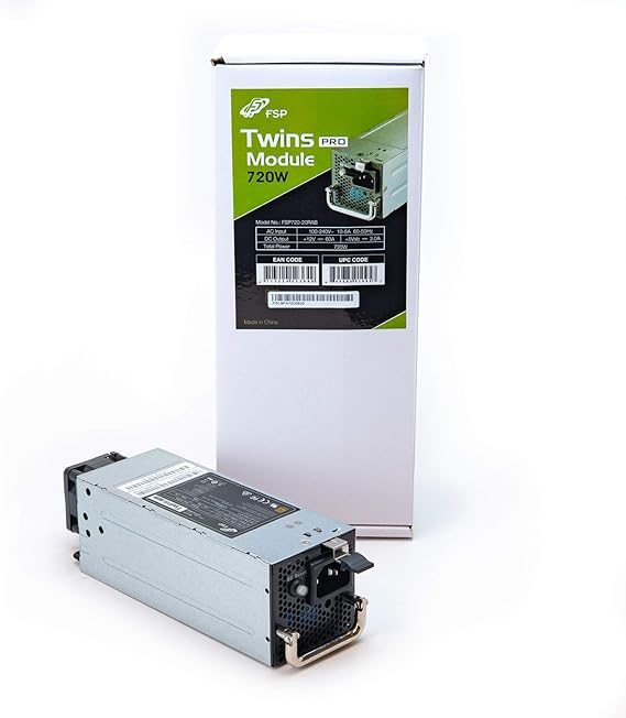 FSP Twins Pro 700W ATX PS2 Redundant Power Supply 1+1 Dual Modules PSU | 80 Plus Gold, Built-in Hot Swappable Modules, For Server or Workstation
