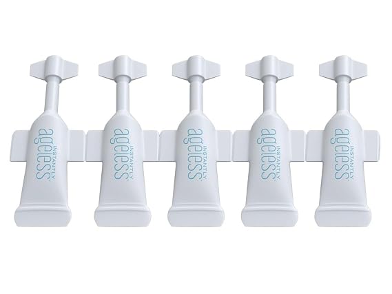 Instantly Ageless - Instant Face Lift Cream - Skin Care Anti Aging Face Cream - Wrinkle Tightener - Eye Cream For Puffiness and Bags Under Eyes - Facelift 5 Vials