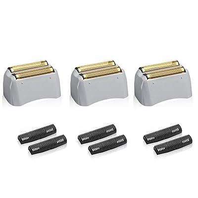 3 Pack Pro Shaver Replacement Foil and Cutters Compatible with andis No.171501715517200 Shaver ProFoil Lithium Replacement Golden