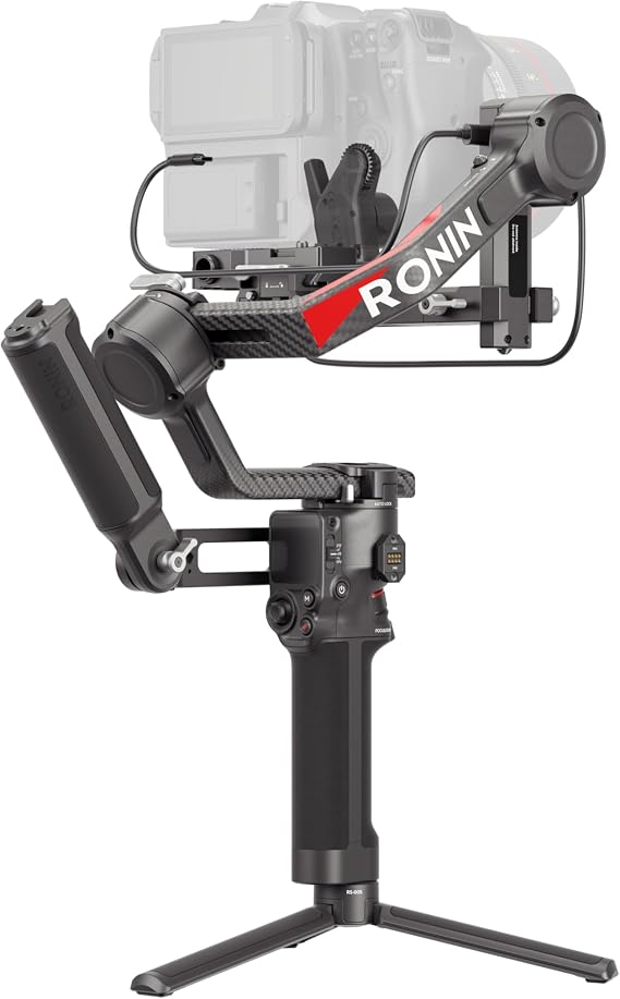 DJI RS 4 Pro Combo Gimbal Stabilizer for SLR & Cinema Cameras | Ronin Video Transmitter and Focus Pro Motor Load 10.9 lbs 4.5 kg 2nd Generation Native Portrait Shooting Focus & Zoom Dual