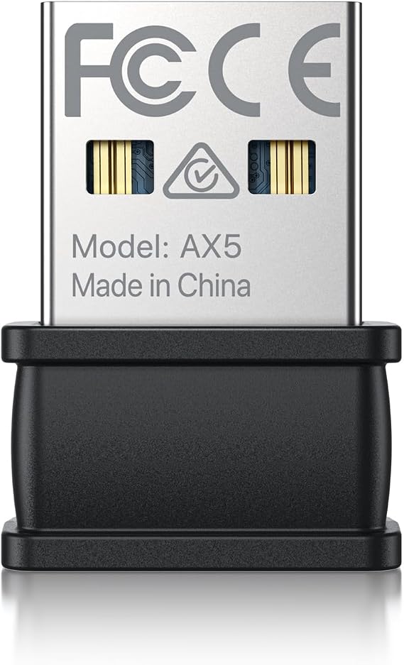 BrosTrend WiFi Dongle for PC, AX300 Nano WiFi 6 Adapter for Windows 11/10/7