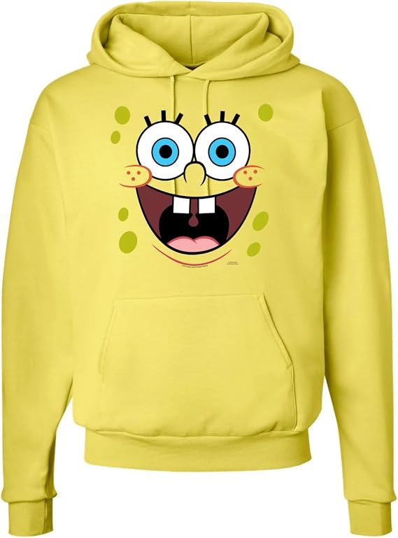 SpongeBob SquarePants Big Face Hooded Sweatshirt - Officially Licensed