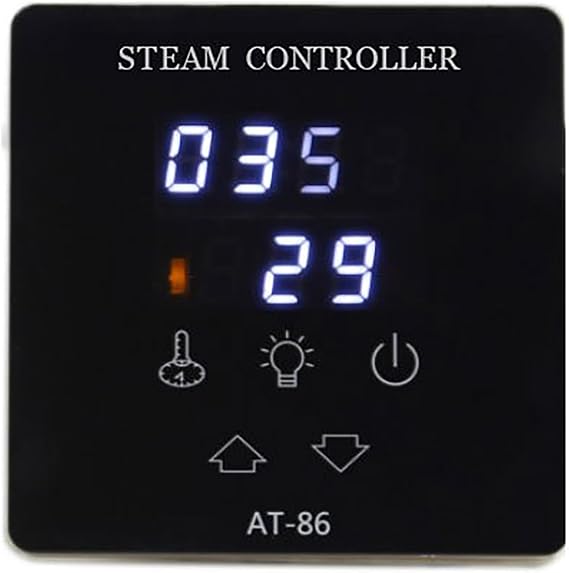 AT Series steam Bath Generator AT-86 Controller, Sauna Heater Temperature Controller, Touch Screen Temperature Controller, Sauna Control Panel, Sauna Accessories