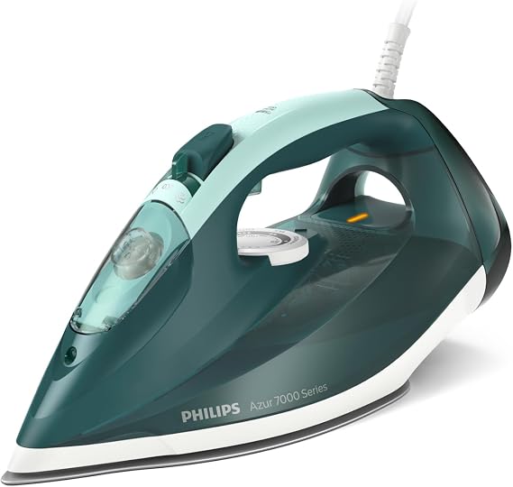 Philips 7000 Serisi Buharlı Ütü, 2800W, SteamGlide Plus Taban, 50 g/dk Buhar, 250 g, Şok Buhar, Hızlı Kireç Çözme, Otomatik Kapanma, DST7031/70