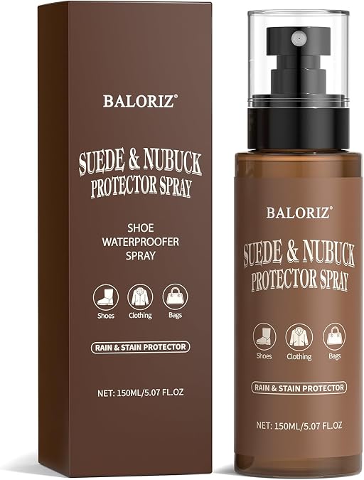 Suede & Nubuck Protector Spray | Long-Lasting Waterproof Shield Against Rain, Stains & Dirt |Shoe & Boot Care for Trainers, Heels & Casual Footwear | 150ml