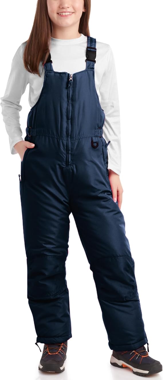 Arctic Hero Kids Snow Bibs Waterproof Insulated Bib Overalls (2T-18) | Heavyweight Weatherproof Warmth, Adjustable Straps and Reinforced Knees, Cozy Bottoms for Snowy Play for Boys & Girls