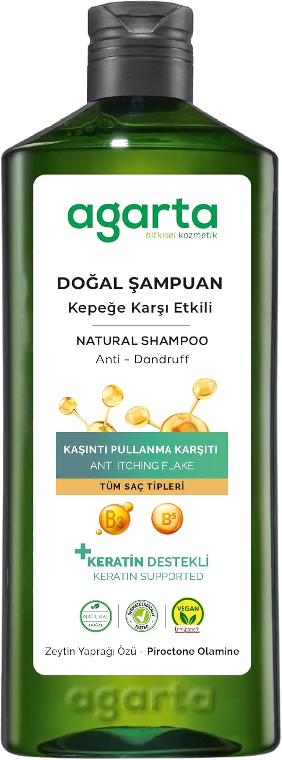 Agarta Doğal Kepeğe Karşı Etkili Şampuan 400 ml (VEGAN,TUZSUZ)