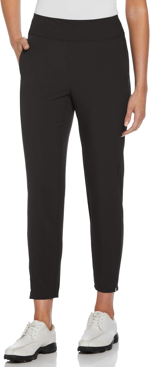 PGA Tour Women's 27" Inseam Tummy Control Ankle Golf Pants