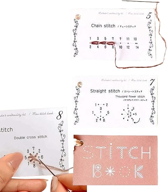 Minis Sewing Card Set - Embroidery Stitches Book & Sewing Skills Enhancer