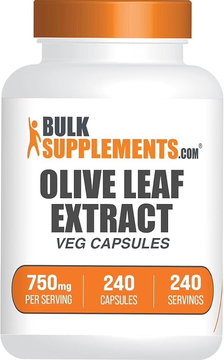 Olive Leaf Extract Capsules - Olive Leaf Supplement, Olive Leaf Capsules - Immune Support, Gluten Free, 1 Capsule per Serving, 240 Veg Capsules (Pack of 1)