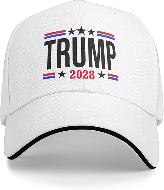 HILLBACK Tru-m-p 2028 Snapback Hats Baseball Caps for Men Women Golf Running Workout Hat Black
