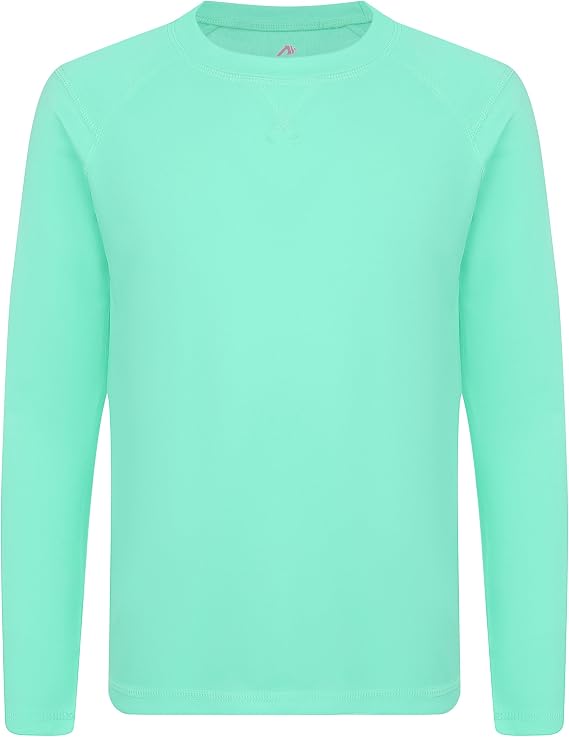 Boys Rash Guard UPF 50+ Swim Shirt Youth Kids UV Sun Protection Long Sleeve Quick Dry Athletic T-Shirts for Beach Surf