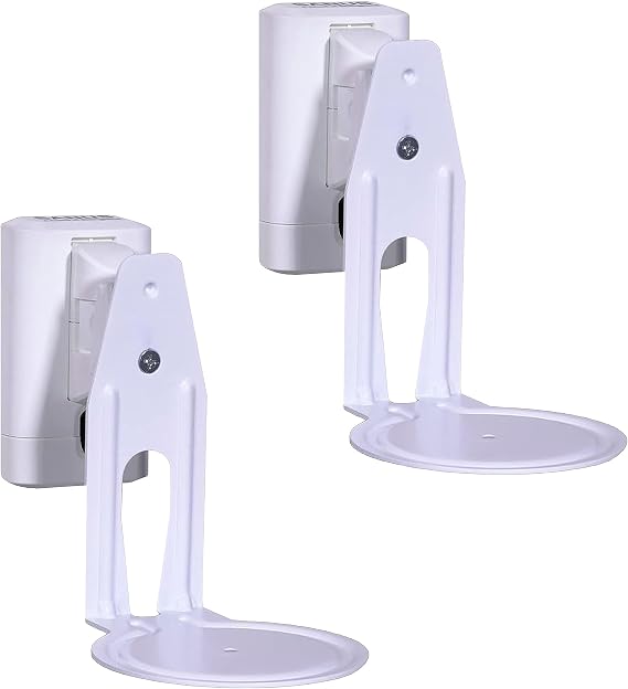 Sanus Speaker Wall Mounts for Sonos Era 100TM Pair - Swivel & Tilt Speaker Mount with Easy 15-Minute Install White, 2-Pack