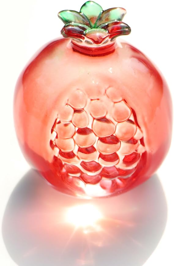Glass Fruit Crystal Paperweight Ornaments Handmade Collectible Figurines Decor Office Table Decoration Room Sculpture Home Ornament Pomegranate