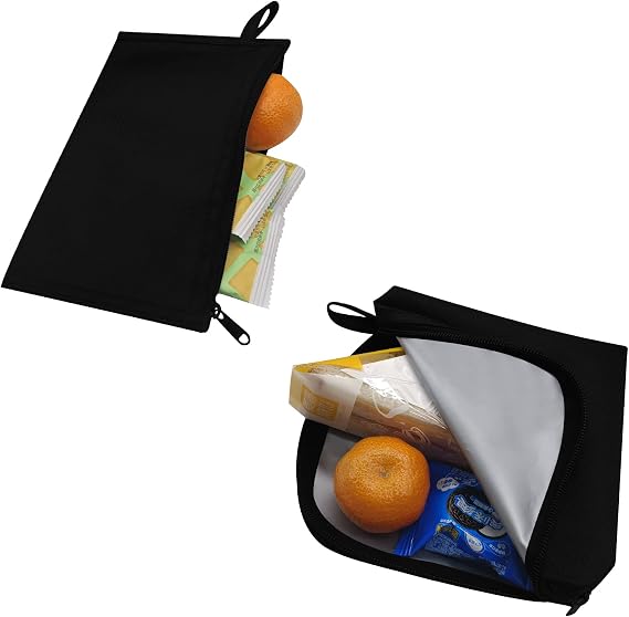 Moyad Reusable Sandwich Bags 2 Pack, Zipper Snack Pouch, Mini Lunch Bag | Dishwasher Safe & BPA Free, Small Food Storage for Work, Travel, Picnic, Car