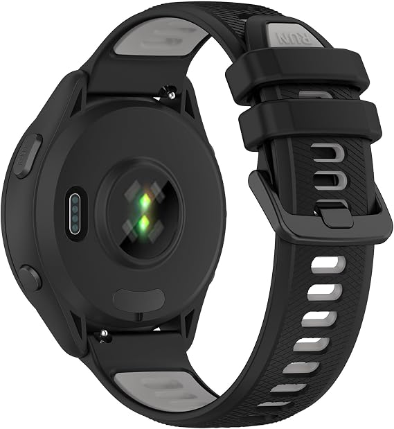 Waterproof Straps fit for Garmin Forerunner 265 / Garmin Forerunner 255 Strap, Classic Soft Sports Replacement Strap for Women Men