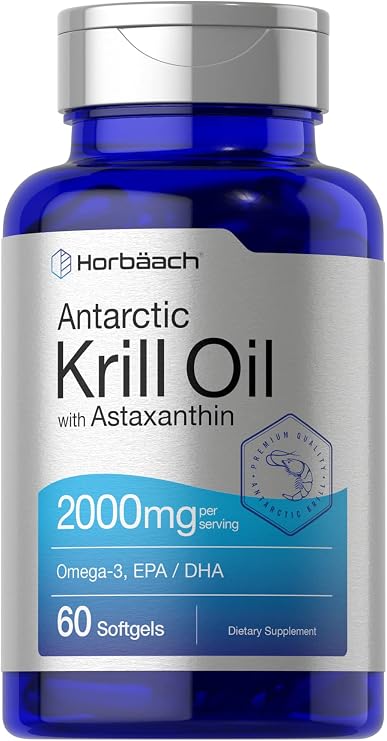 Horbaach Antarctic Krill Oil 2000mg | 60 Softgel Capsules
