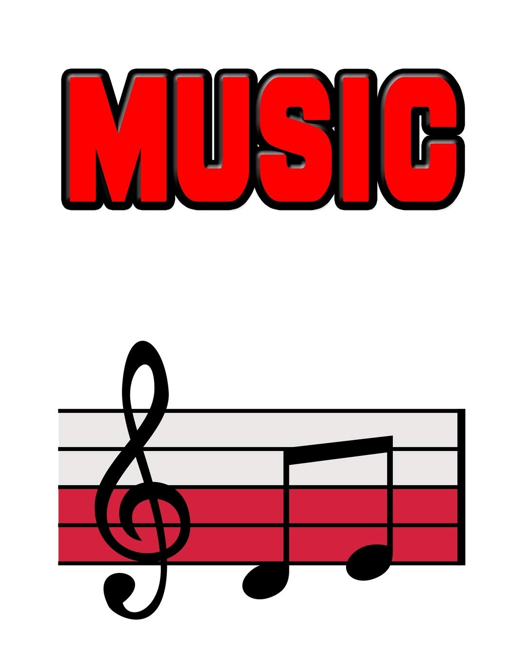Music: 123 Pages, Blank Journal - Notebook To Write In, Blank Sheet Music Pages Alternating With Ruled Lined Paper, Ideal Music Student Gift School Notebooks Paperback – April 20, 2019
