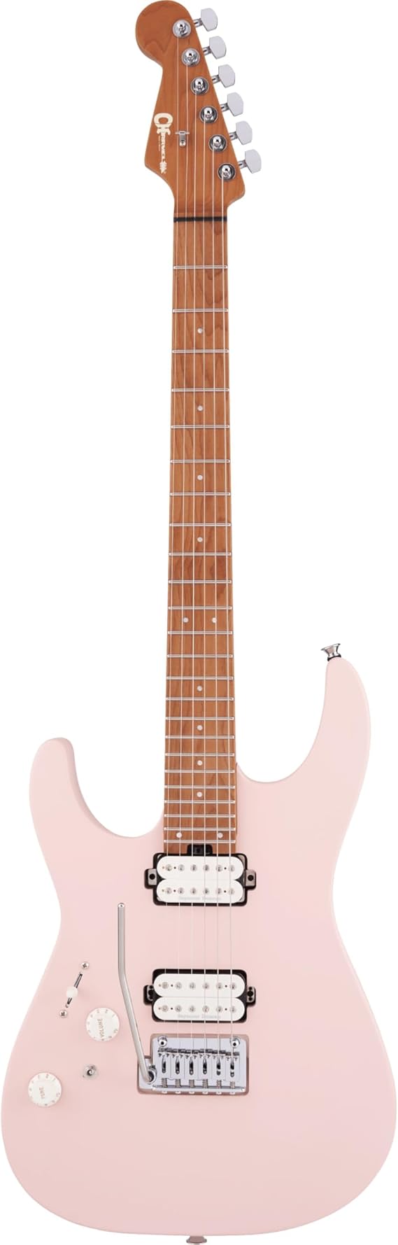 Charvel Pro-Mod DK24 HH 2PT Left-handed Electric Guitar - Satin Shell Pink