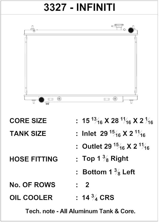 CSF 3327 High Performance Radiator