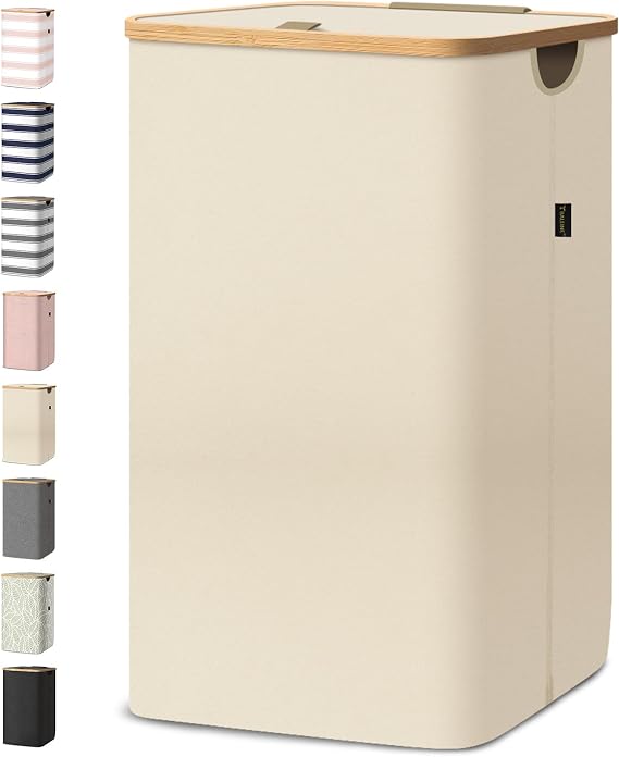 BALEINE 70L Laundry Hamper with Lid, Large Laundry Basket Bin