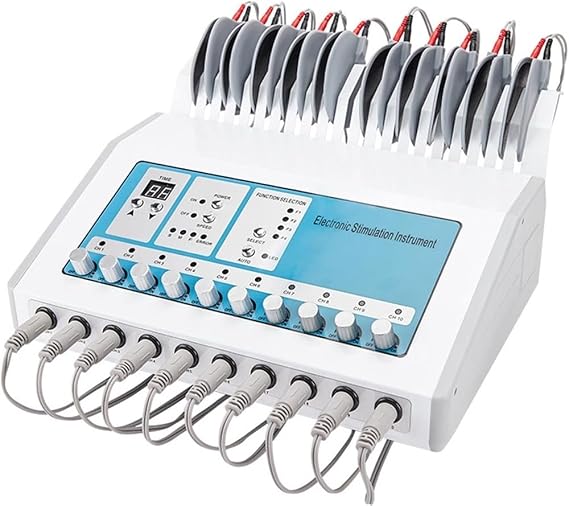 Electronic Muscle Stimulator - Multi-Functional TENS Unit with 10 Output Channels, Acupuncture Simulator, Body Massage Relaxation Kit for Electroacupuncture and Muscle Care