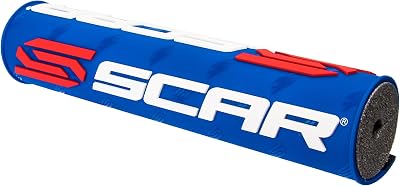 SCAR Round handlebar bar pad for crossbar Motocross ATV Motorcycle Dirtbike Enduro Supermoto - Blue