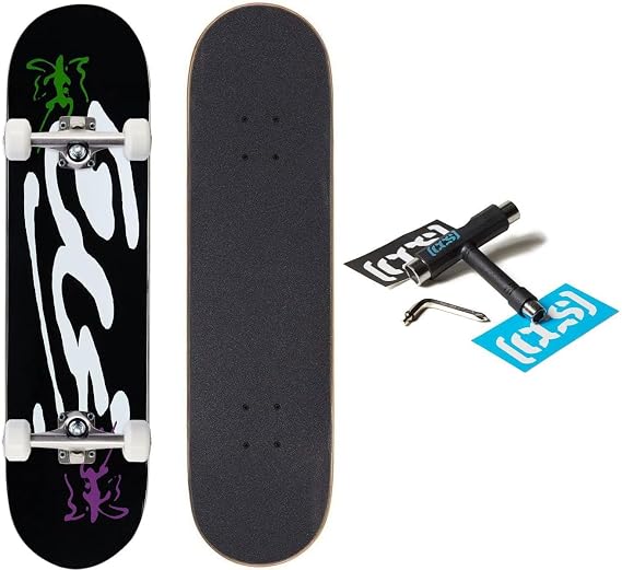 [CCS] Ink Blot Logo Skateboard Complete - Black - 8.50"