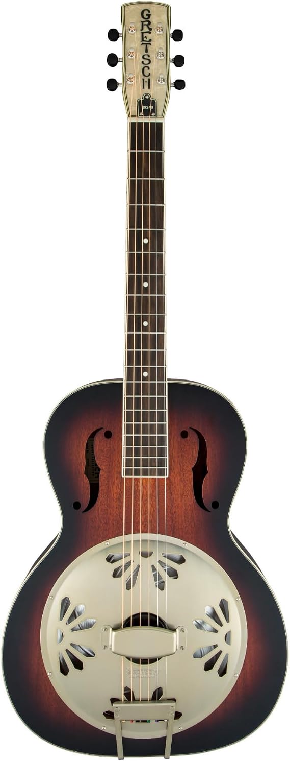 Gretsch G9241 Alligator Mahogany Round Neck Acoustic Electric Resonator - 2-Color Sunburst, Padauk Fingerboard