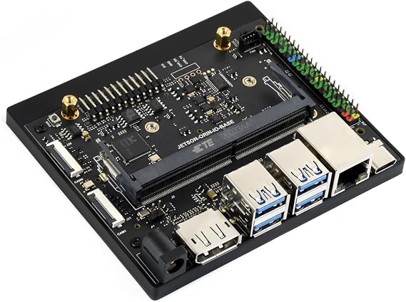 Waveshare Jetson Orin Nano/NX AI Development Board, Based On Jetson Orin Nano and Jetson Orin NX Module, Compatible with Jetson Orin Super Carrier Board