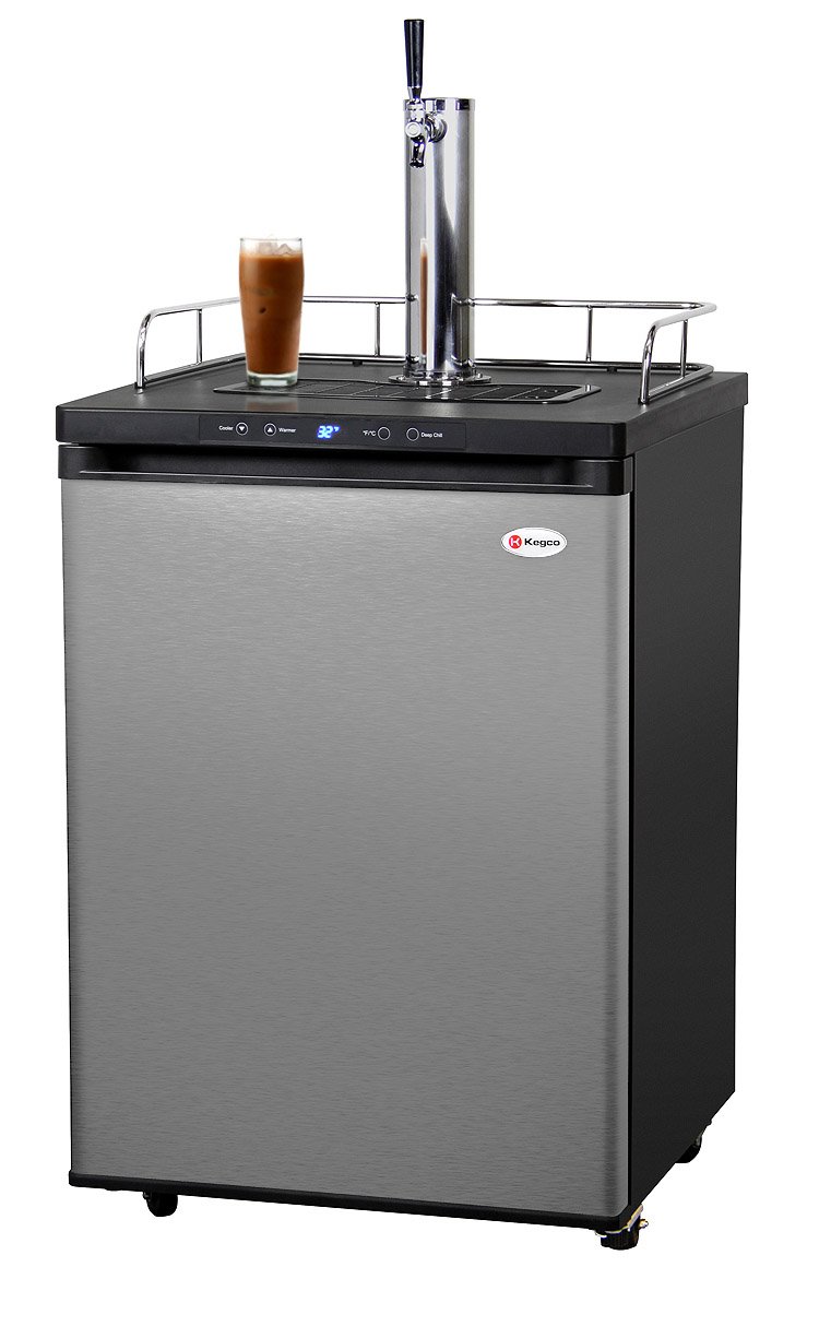Kegco ICK30S-1 Digital Javarator Cold-Brew Coffee Dispenser - BlackStainless Steel