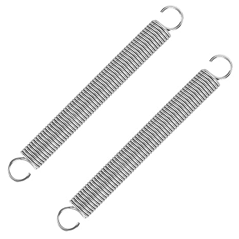 Tension Springs with Hooks Stainless Steel Tension Spring Double Hook Tension Spring 150 mm Outer Diameter 16 mm Wire Diameter 2.5 mm Maximum Tensile Force 12.8 kg 2.5 x 18 x 150 mm Pack of 2