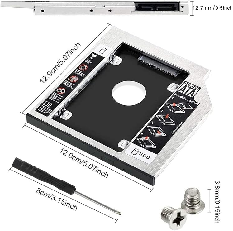 Hdd Muhafaza Sabit Disk 12.7 Sata Için Ssd Laptop Dvd/Cd-Rom 2.5 Harici Sabit Disk Kutusu