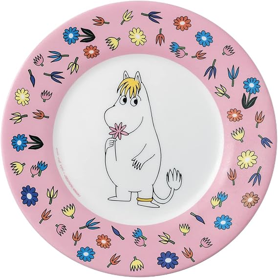 Moomin Dessert Plate Diameter 20 cm, Pink, MO921R