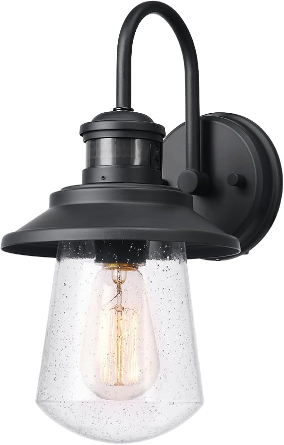 Globe Electric Mariner 1-Light Matte Black Outdoor Wall Sconce