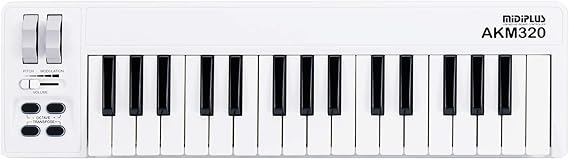 midiplus AKM320 MIDI Keyboard Controller, White