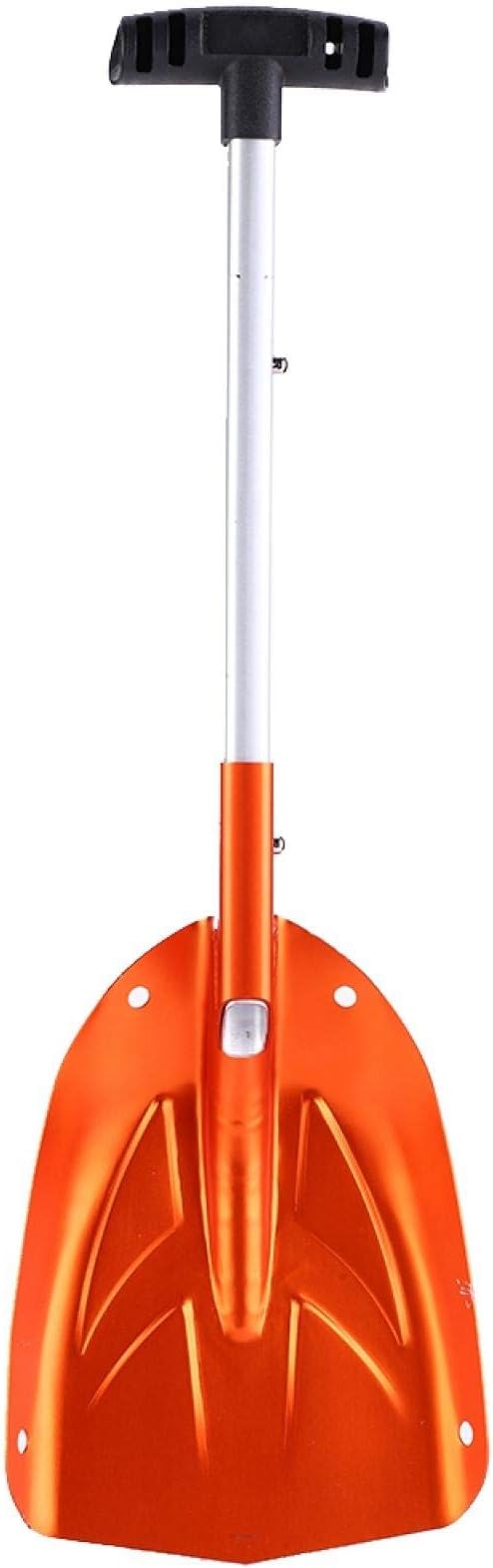 Telescopic Snow Shovel, 25.6inch Total Length Outdoor Kit Tool Aluminum Alloy Snow Shovel, for Adult Child Outdoor Winter