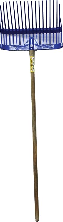 FORTEX INDUSTRIES 1308181 Superfork Plastic Stall Fork, Blue