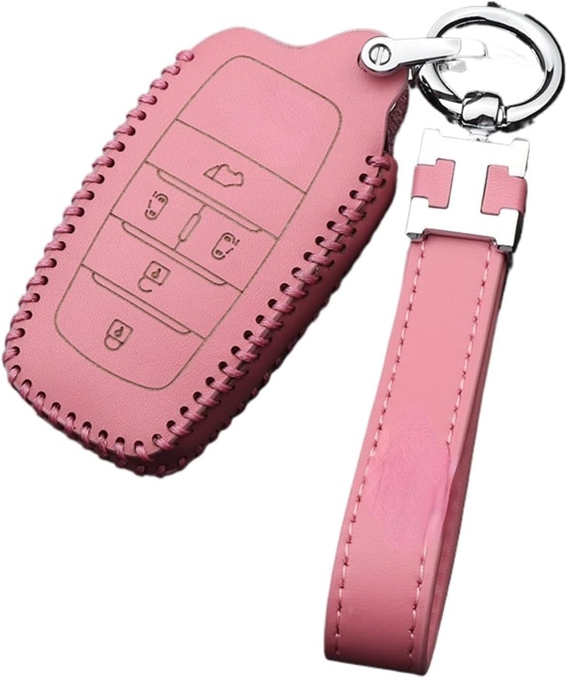 Customized Cowhide Car Key Cover Compatible For Toyota ELFA Key Case Alphard Wilfa Alpha High-grade Mens And Womens Leather Bag BuckleIngg