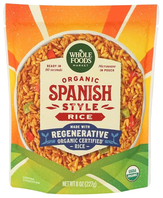 WHOLE FOODS MARKET Organic 90 Second Spanish Rice, 8 OZ