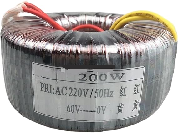 Toroidal Transformer 1Pc 200W 200VA Input 220V Output 48/50/60/70/80V Stepper Motor Driver Power Ring Transformer(50V)