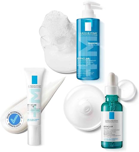 La Roche-Posay Effaclar Foaming Cleansing Gel 400ml + Effaclar Ultra-Concentrated Peeling Serum 30ml + Effaclar Duo+M Anti-Blemish Treatment 40ml