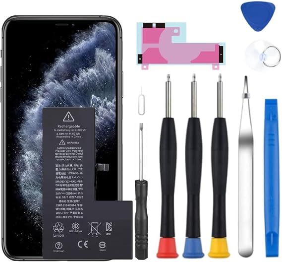 Battery for iPhone 11 Pro, 2026 New Upgraded Battery Replacement for iPhone 11 Pro A2215 A2160 A2217 with Professional Repair Tool Kit