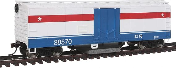 Walthers Trainline 40' Plug-Door Track Cleaning Boxcar-Ready to Run-Conrail 931-1484 HO Scale Model Railroad - Freight Model